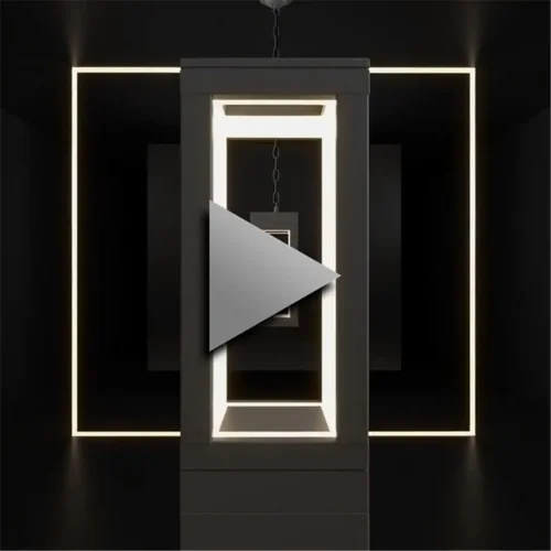 Уличный подвесной светодиодный светильник Frame LED IP54 1528 TECHNO LED черный - фото 5