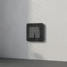 Перекрестный выключатель двухклавишный (графит акрил) W1123044 - фото 3
