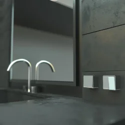 Выключатель двухклавишный Gallant серебряный W5020006