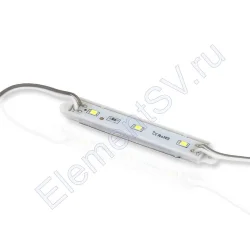 Светодиодный модуль прямоугольный 2835-3 MOD20 (0.6W, 12V, White)