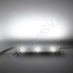 Светодиодный модуль прямоугольный 2835-3 MOD20 (0.6W, 12V, White)