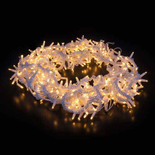 Праздничная гирлянда занавес теплый белый 2*3м IP65 - фото 1