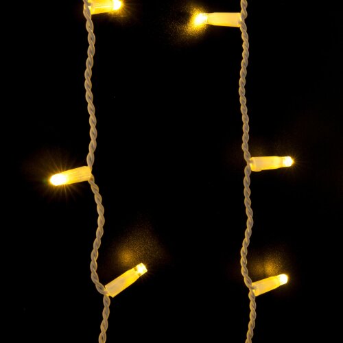 Праздничная гирлянда занавес теплый белый 2*3м IP65 - Фото 4