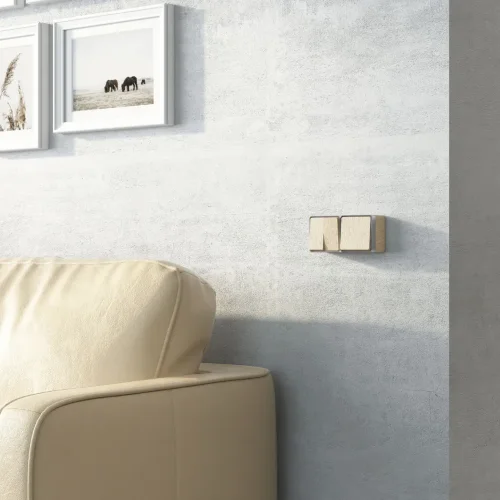 Выключатель одноклавишный Gallant шампань рифленый W5010010 - фото 2