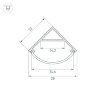 Профиль SL-KANT-Н20-2000 BLACK (Arlight, Алюминий) 049016 - фото 3