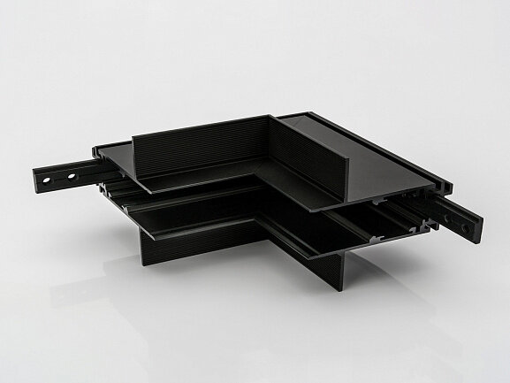 Коннектор угловой внутренний для встраиваемого глубокого шинопровода SY-LINK под гипсокартон, SY-LINK-INT-T1-BL - фото