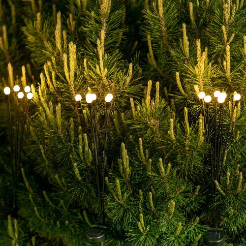 USL-S-820-PM700 FIREFLIES Садовый светильник на солнечной батарее Светлячки, 6 светодиодов, Теплый белый свет, 1xАА Ni-Mh аккумулятор в-к, IP44, TM Uniel - фото 6