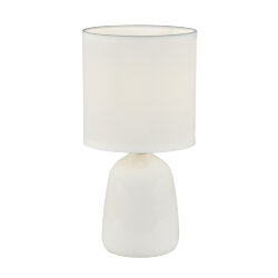 UML-B305 E14 WHITE Светильник настольный декоративный под лампу Е14, 40W, Механический выключатель, Белый