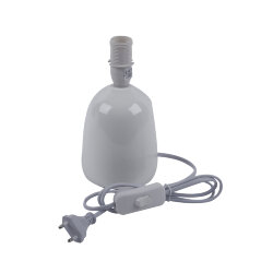 UML-B305 E14 WHITE Светильник настольный декоративный под лампу Е14, 40W, Механический выключатель, Белый