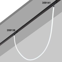 Трековый светильник "ГИБКИЙ НЕОН" для низковольтного шинопровода FLUM «Novotech» 359138, серия: RAMO (крепление к треку)