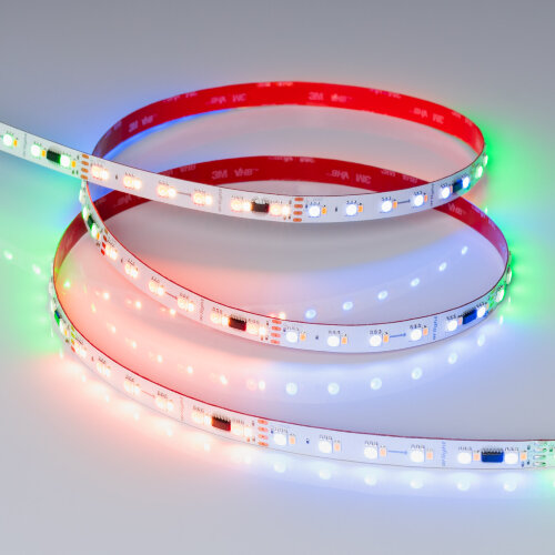 Светодиодная лента SPI-ВА120-12mm 24V RGBW-White-РХ6-ВРТ (16 W/m, IP20, 5060/2835, 5m) (Arlight, бегущий огонь) 040622 - фото 3