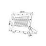 ULF-F52D-200W-6500K IP65 200-240V GREY Прожектор светодиодный, Дневной свет 6500K, Угол 90 градусов, Корпус серый, TM Uniel - фото 6