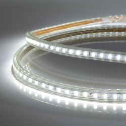ULS-2835-120LED-m-10mm-IP67-220V-10W-m-50M-6500K Светодиодная гибкая герметичная лента, Бобина 50 м, Дневной белый свет 6500K.