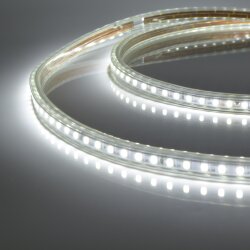 ULS-2835-120LED-m-10mm-IP67-220V-10W-m-50M-6500K Светодиодная гибкая герметичная лента, Бобина 50 м, Дневной белый свет 6500K.