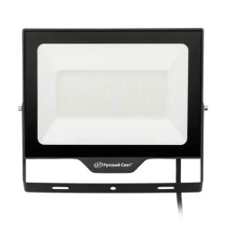 Прожектор светодиодный СДО FL 10 C 100W VW 865 BK CL 277х220х30мм 100Вт 6500К IP65 уличный черн. Русский Свет 15081023056