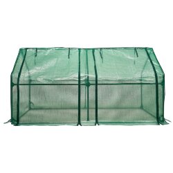 UGH-S31 L180 GREEN-GREEN Парник уличный, 180x90x90см, Металлическая труба в ПВХ, цвет зеленый, Тент из армированного полиэтилена 135г-м2, цвет сетки зеленый, TM ФитоЛето