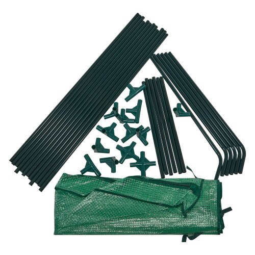 UGH-S31 L180 GREEN-GREEN Парник уличный, 180x90x90см, Металлическая труба в ПВХ, цвет зеленый, Тент из армированного полиэтилена 135г-м2, цвет сетки зеленый, TM ФитоЛето - фото 2