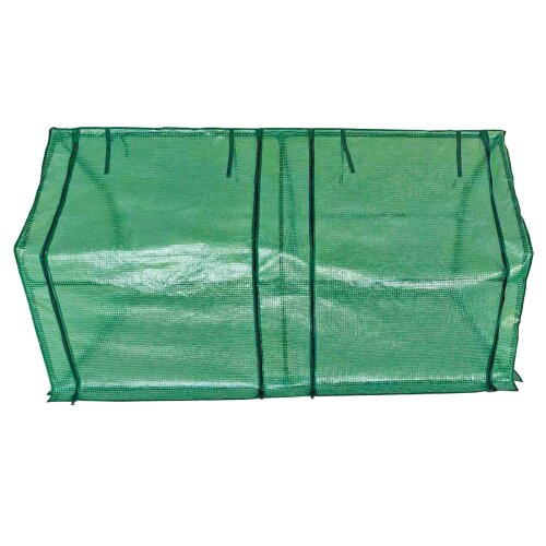 UGH-S31 L180 GREEN-GREEN Парник уличный, 180x90x90см, Металлическая труба в ПВХ, цвет зеленый, Тент из армированного полиэтилена 135г-м2, цвет сетки зеленый, TM ФитоЛето - фото 3