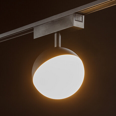 'Светильник трековый SLIM, 48В 10W черный 2700-6000К, SL-SLIM-SFBL-10-CCT. Фото 3