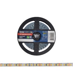 ULS-M13-2835-120LED-m-8mm-IP20-DC12V-9.6W-m-5M-4000K PROFI Гибкая светодиодная лента на самоклеящейся основе, Катушка 5м, в герметичной упаковке, Белый свет4000К.