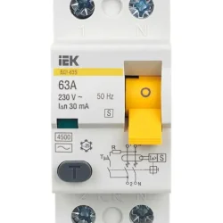 Выключатель дифференциального тока (УЗО) 2п 63А 30мА тип AC ВД1-63 KARAT IEK MDV10-2-063-030