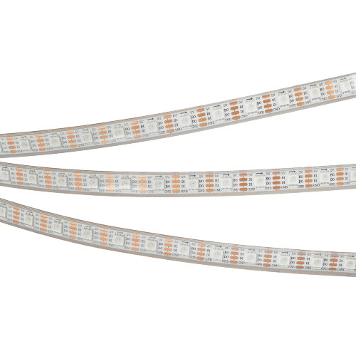 Светодиодная лента герметичная SPI-Р-В60-12mm 5V RGB-РХ1-ВРТ (12 W/m, IP66, 5060, 5m) (Arlight, бегущий огонь) 041167 - фото 3