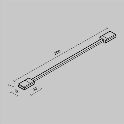 Гибкий коннектор для токоведущей ленты Exility IP черный (Черный) O-TR002-SC - фото 6