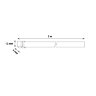 ULS-N01-2835-120LED-m-6mm-IP67-DC12V-9W-m-5M-BLUE Гибкая светодиодная лента, NEON, Катушка 5м, в блистере, Синий свет - фото 6