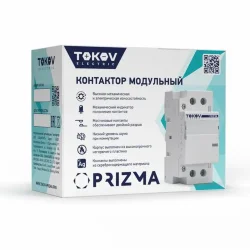Контактор модульный 36мм 16А 230В АС 4НО PRIZMA TOKOV ELECTRIC TKE-PZ-MC-2-16-230-40