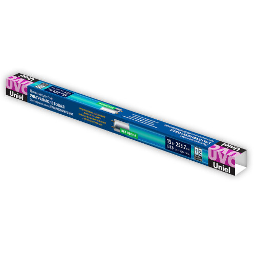 EFL-T8-15-UVCB-G13-CL Лампа ультрафиолетовая бактерицидная, Спектр UVC 253.7нм - фото 2