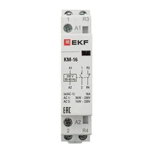 Контактор модульный КМ 16А NО+NC (1 мод.) EKF km-1-16-11 - фото 5