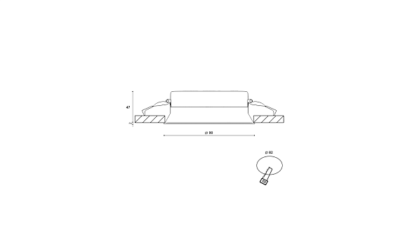 Светильник светодиодный диммируемый потолочный встраиваемый , серия WL-BQ, Белый, 9Вт, IP44, Нейтральный белый (4000К), BQ009109-WH-NW. Фото 3