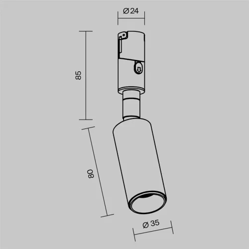 Трековый светильник Фокус / Focus Led 3000К 5Вт 36° (Черный) TR201-1-5W3K-M-BBS - фото 2