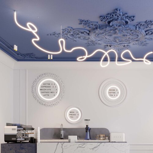 Светодиодная лента герметичная MOONLIGHT-TOP-M768-D25mm 24V White-MIX 360deg (14.4 W/m, IP65, 2216, 5m, wire x1) (Arlight, Вывод прямой, 3 года) - фото 6