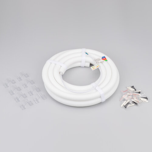 Светодиодная лента герметичная MOONLIGHT-TOP-F280-D25mm 24V RGB 360deg (14.4 W/m, IP65, 3535, 5m, wire x1) (Arlight, Вывод прямой, 3 года) - фото 2