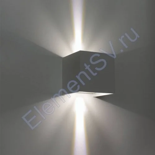 Светильник настенный светодиодный JH-BD-B08 DHL29 (220V, 2х3W, белый корпус, IP65, warm white) - фото 3.