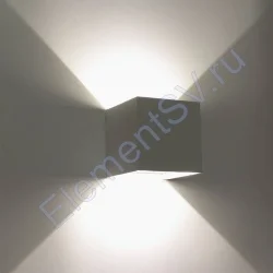 Светильник настенный светодиодный JH-BD-B08 DHL29 (220V, 2х3W, белый корпус, IP65, warm white)