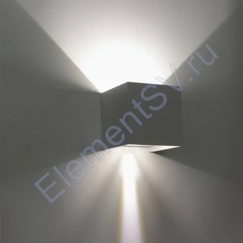 Светильник настенный светодиодный JH-BD-B08 DHL29 (220V, 2х3W, белый корпус, IP65, warm white) - фото 2.