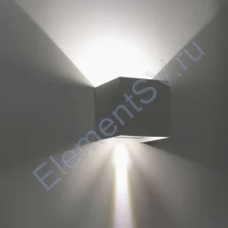 Светильник настенный светодиодный JH-BD-B08 DHL29 (220V, 2х3W, белый корпус, IP65, warm white)