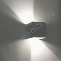 Светильник настенный светодиодный JH-BD-B08 DHL29 (220V, 2х3W, белый корпус, IP65, warm white)