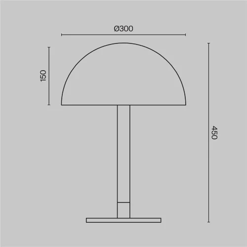 Настольный светильник Ray 3000К 8Вт (Черный) - фото 4