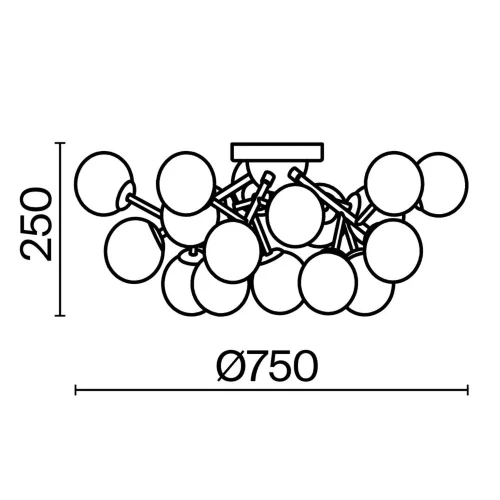 Потолочный светильник Dallas G9х20 (Золото) - фото 2