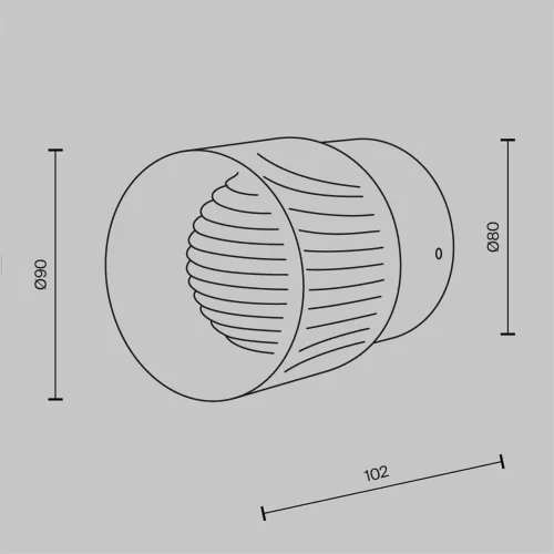 Настенный светильник (бра) Sacramento 3000К 6Вт (Латунь) - фото