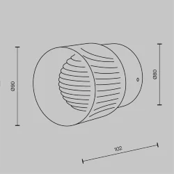Настенный светильник (бра) Sacramento 3000К 6Вт (Латунь)