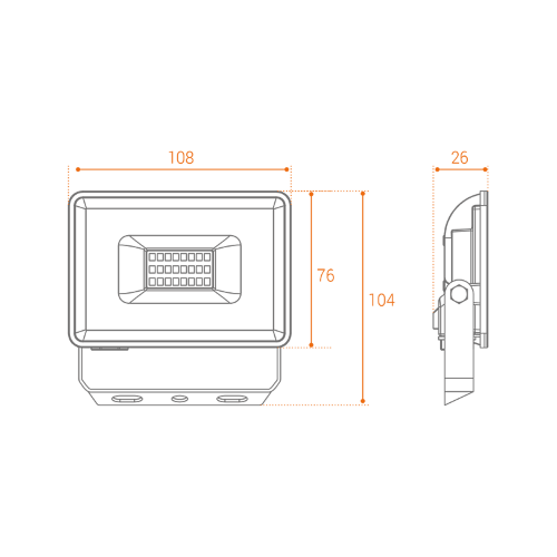 Светодиодный прожектор WOLTA WFL-20W/06 20Вт 5700К IP65 - фото 4.