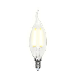 LED-CW35-5W-WW-E14-CL-DIM GLA01TR Лампа светодиодная диммируемая, Форма свеча на ветру, прозрачная, Серия Air, Теплый белый свет 3000K
