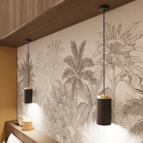 Светильник WOLTA WSL-GX53/P19BG-2 под лампу GX53 Черный / Золотой MUSE - фото 4.