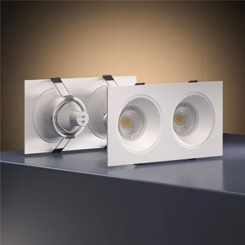 Светильник встраиваемый GU10 белый 15700/02 - фото 2