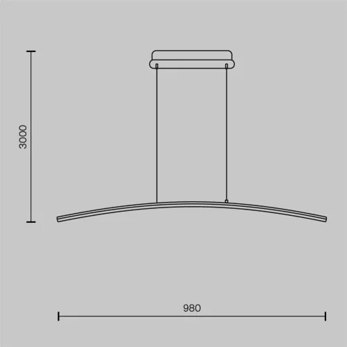 Подвесной светильник Изгиб / Curve 2600-3500К 15Вт (Латунь) MOD243PL-L18BSK - фото 10