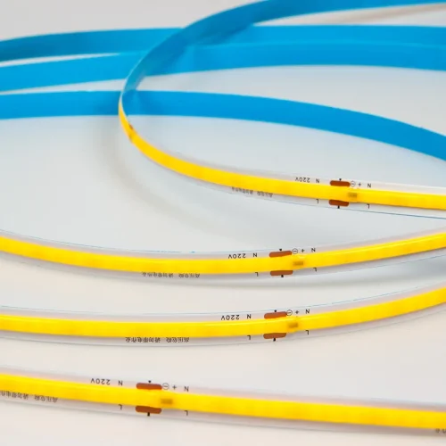 Светодиодная лента 220V, COB 240 chip/m, warm white, IP20, 10m, A303 - фото II